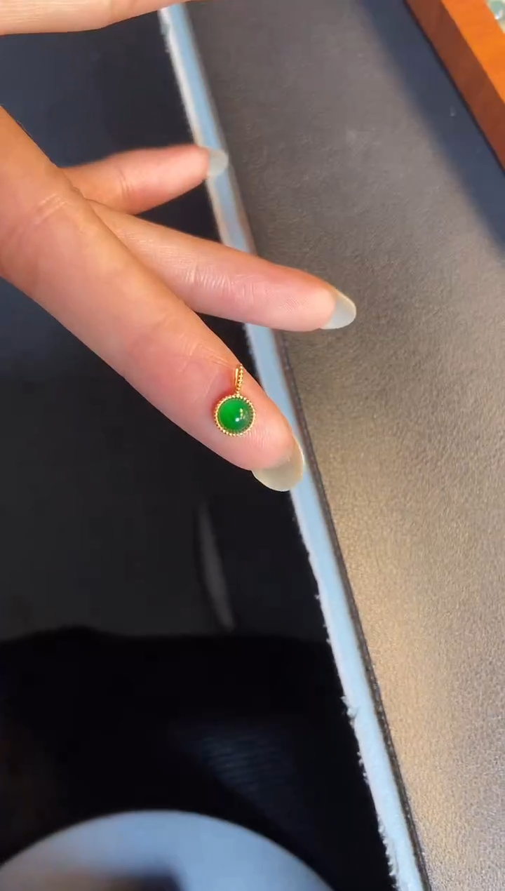 吊坠(不含链)银S925镶嵌翡翠1