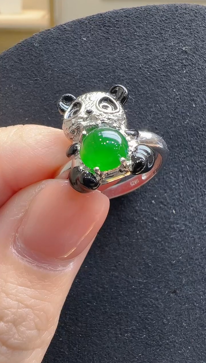 【闪购商品】翡翠戒指银S925镶嵌多样性发货拍一发一