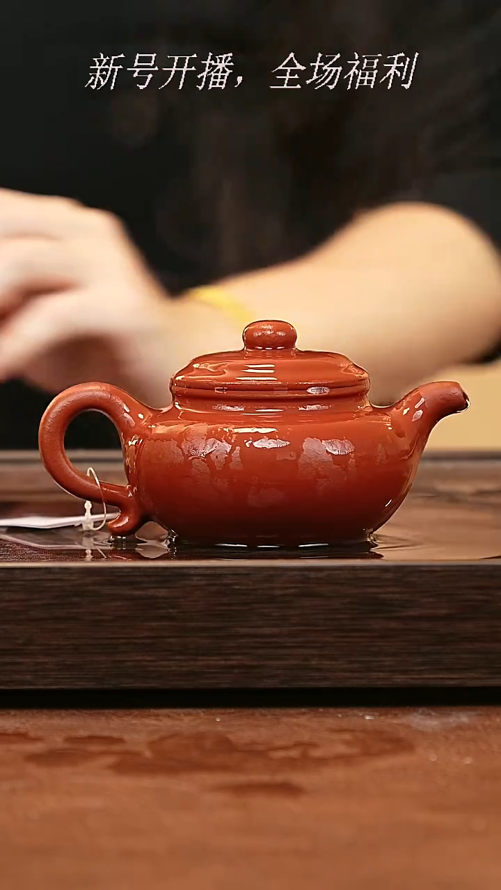 茶壶紫砂29y16赵庄朱泥仿古200cc