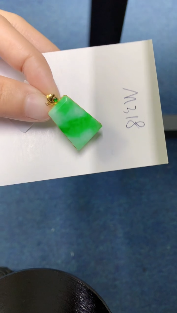 【闪购商品】翡翠颈饰18K金镶嵌000000000