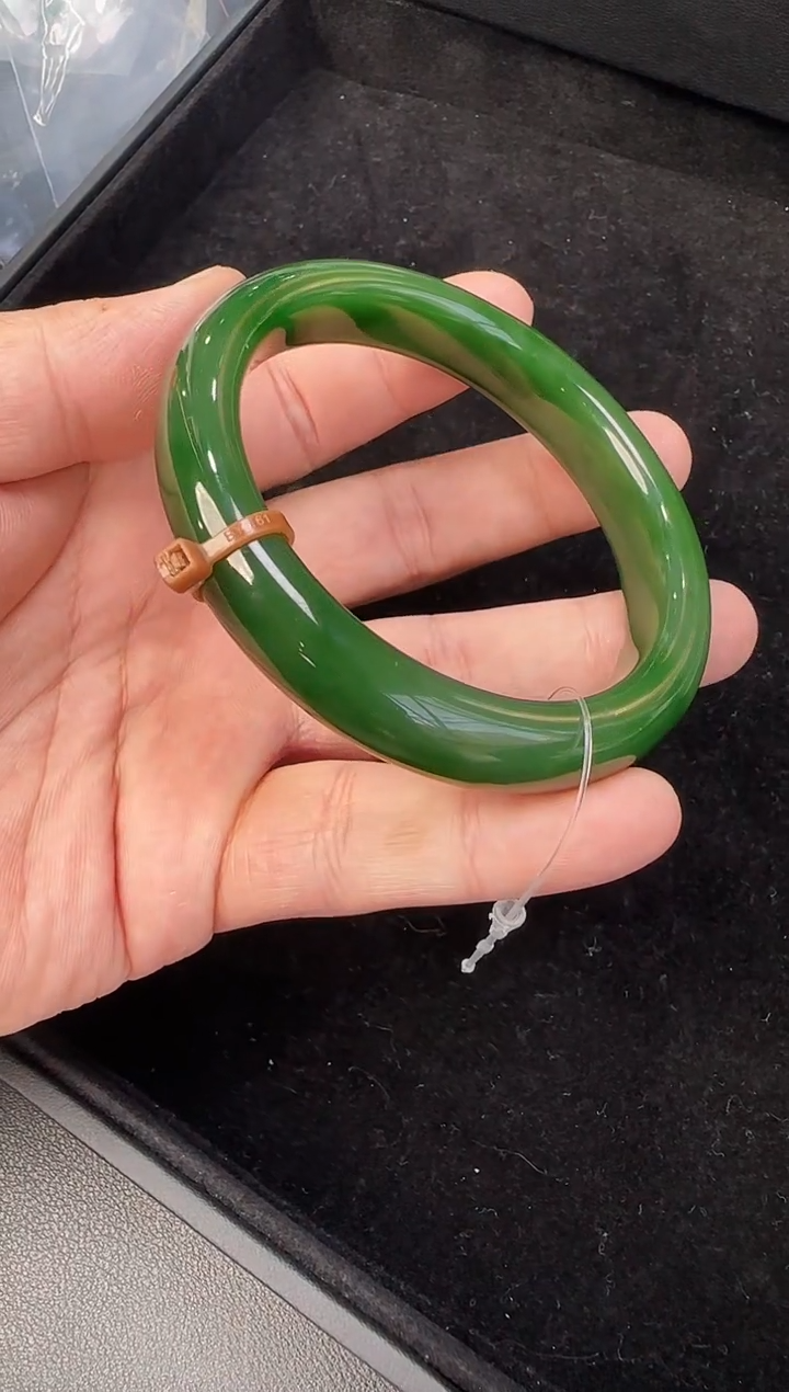 未镶嵌手镯和田玉59-60圈口