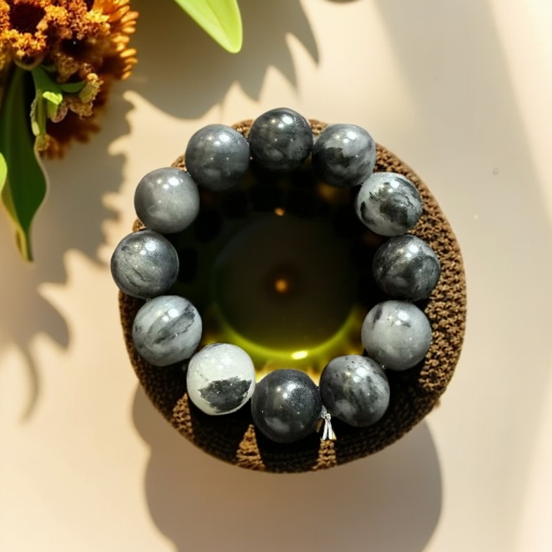 河北 青花手串圆形珠卡18