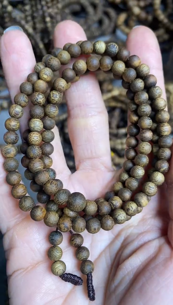 沉香手串海南一代老料05圆珠多圈手串9+多样性发一