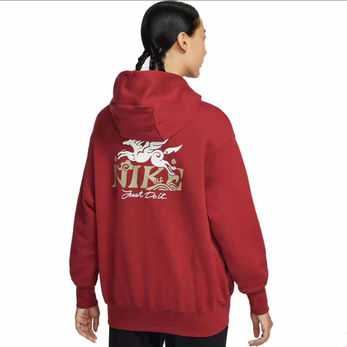 Nike Sportswear马年限定脱缰系列女款套头针织连帽衫IQ3826-613