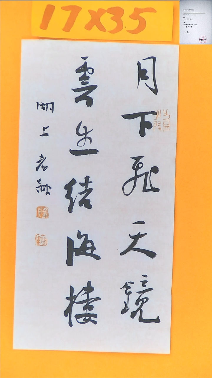 【闪购商品】书法江孝龙书法福利月下17*35