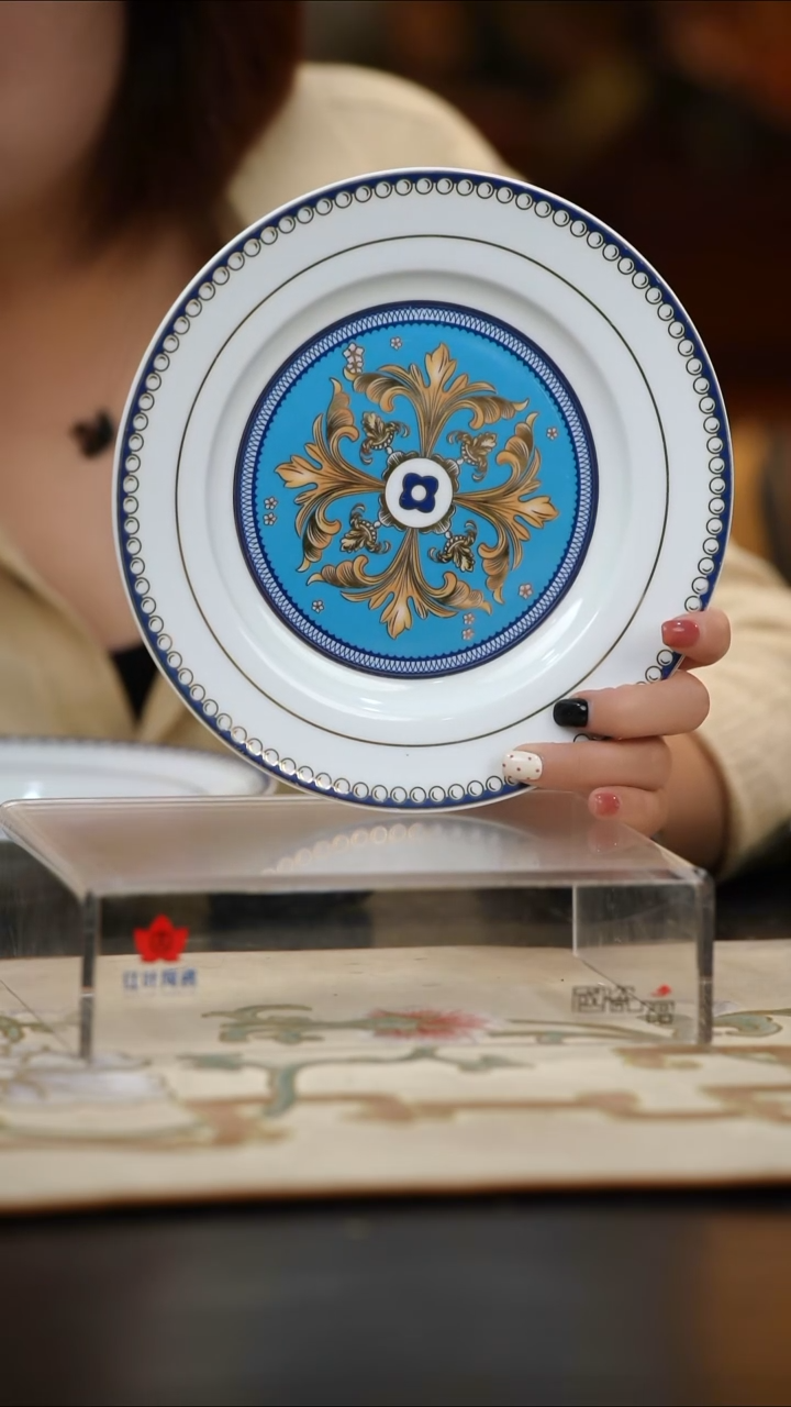 2个微瑕富贵鸟8英寸平盘