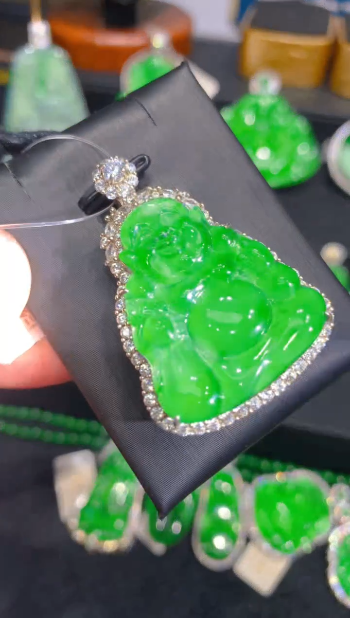 【闪购商品】翡翠颈饰银S925镶嵌一季