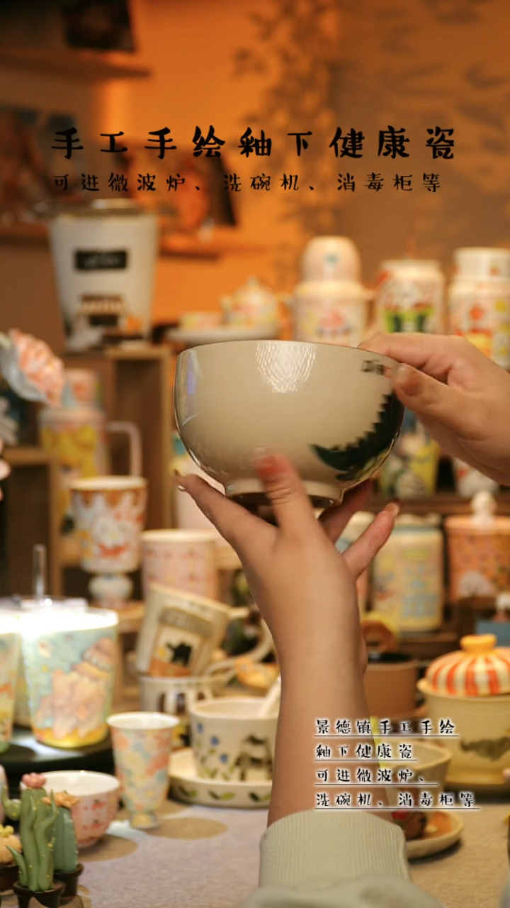 【闪购商品】杯景德镇高温釉下彩&W1194