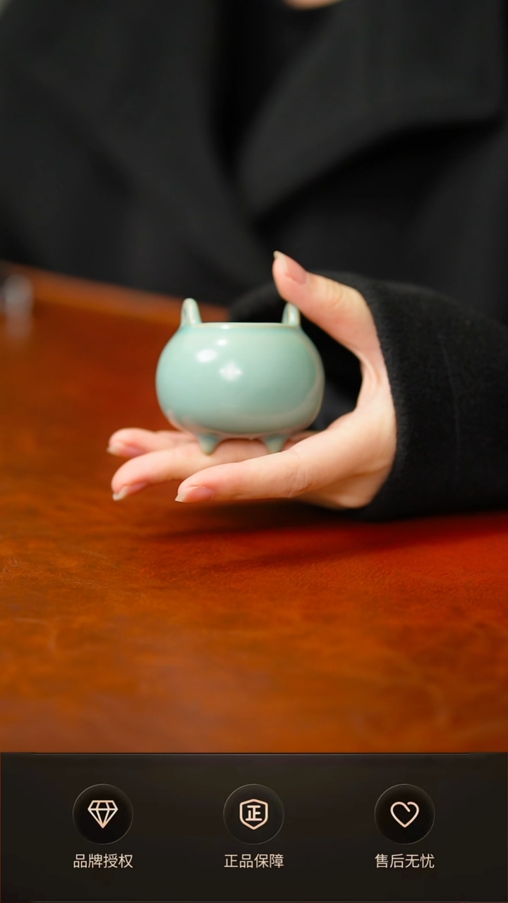 仿古小胖香炉不完美简装