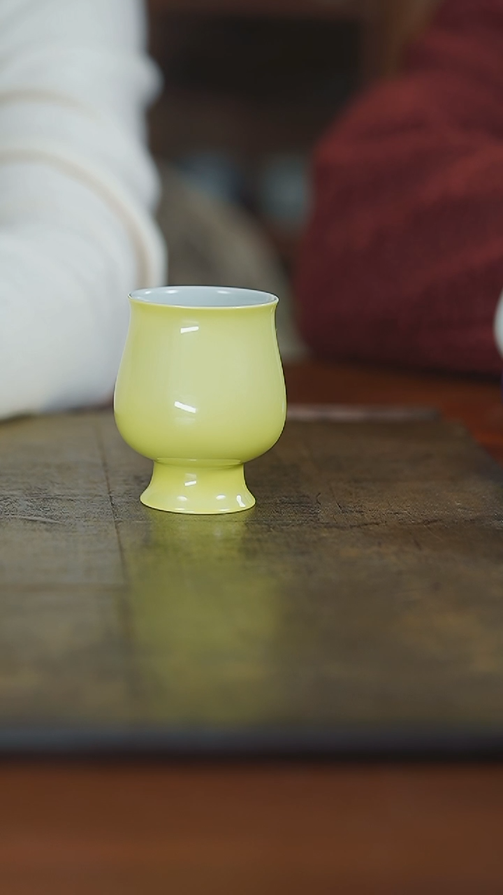 【闪购商品】杯弥云斋鹅黄兰花凯恩杯