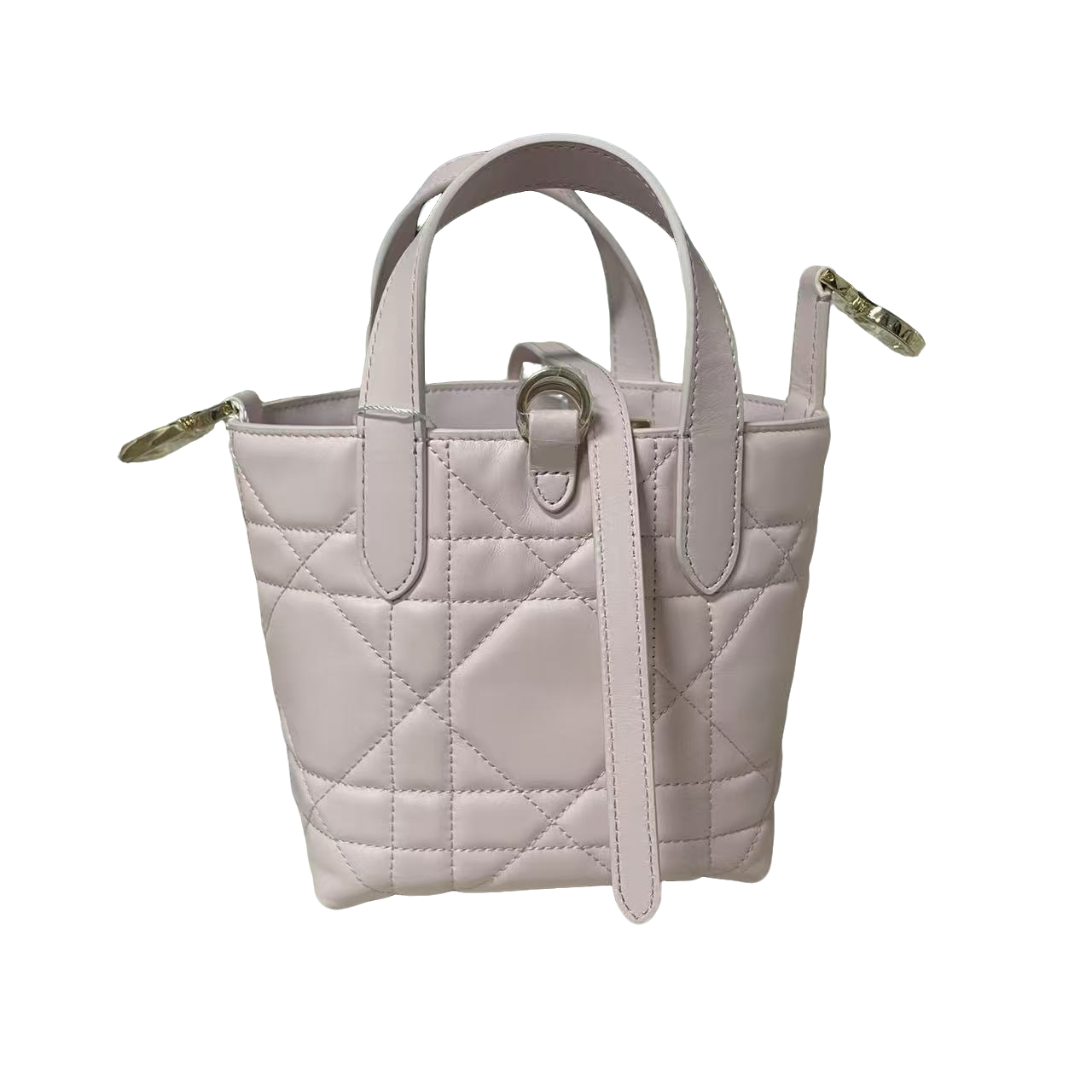 LQ-2025年新款菱格【竖版土著】迷你3格粉色13.5cm-0520-1