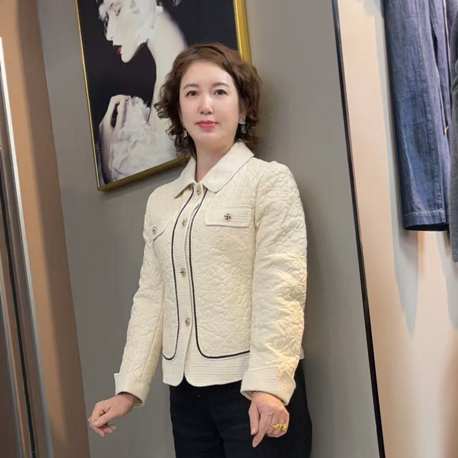 茹茹时装小香风保暖皮棉服