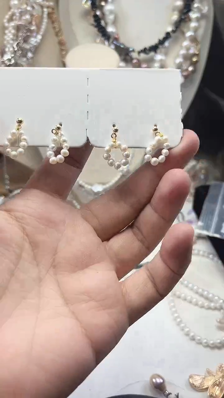 未镶嵌耳饰淡水珍珠【纯恬珠宝】（多样性发货发一）