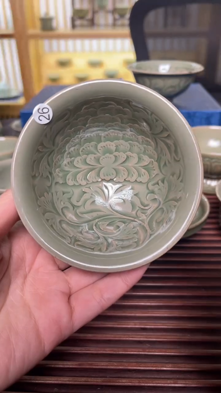 【闪购商品】26王晓娜塔式牡丹斗笠盏