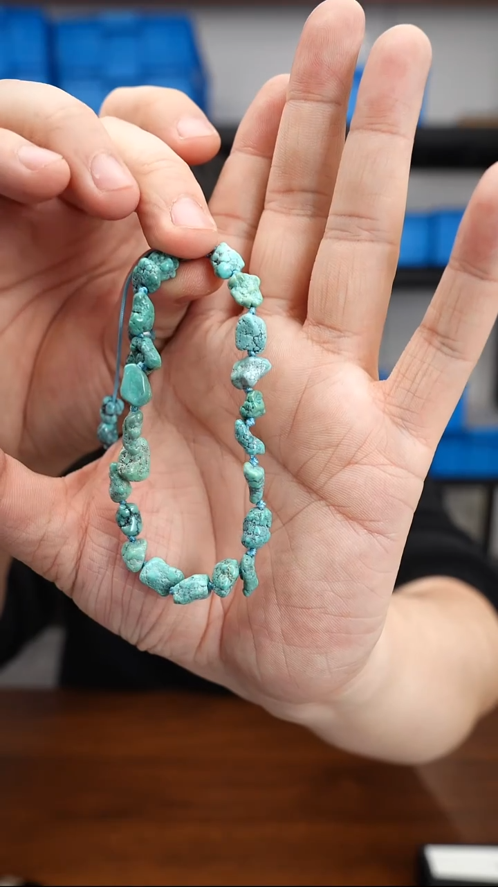 未镶嵌绿松石手串0102DL123随形手串