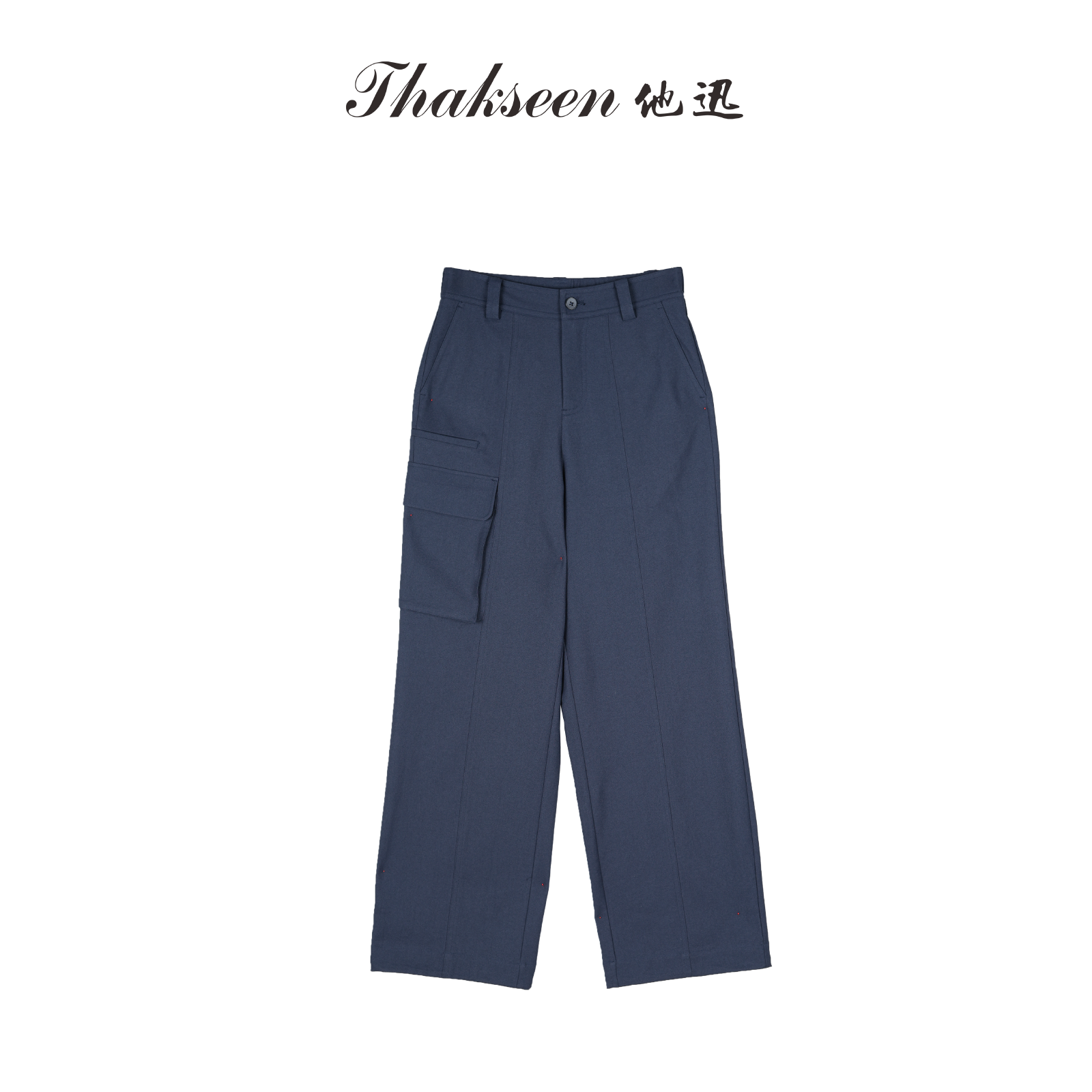 thakseen/他迅秋季通勤中空纱工装风休闲直筒裤625303310168