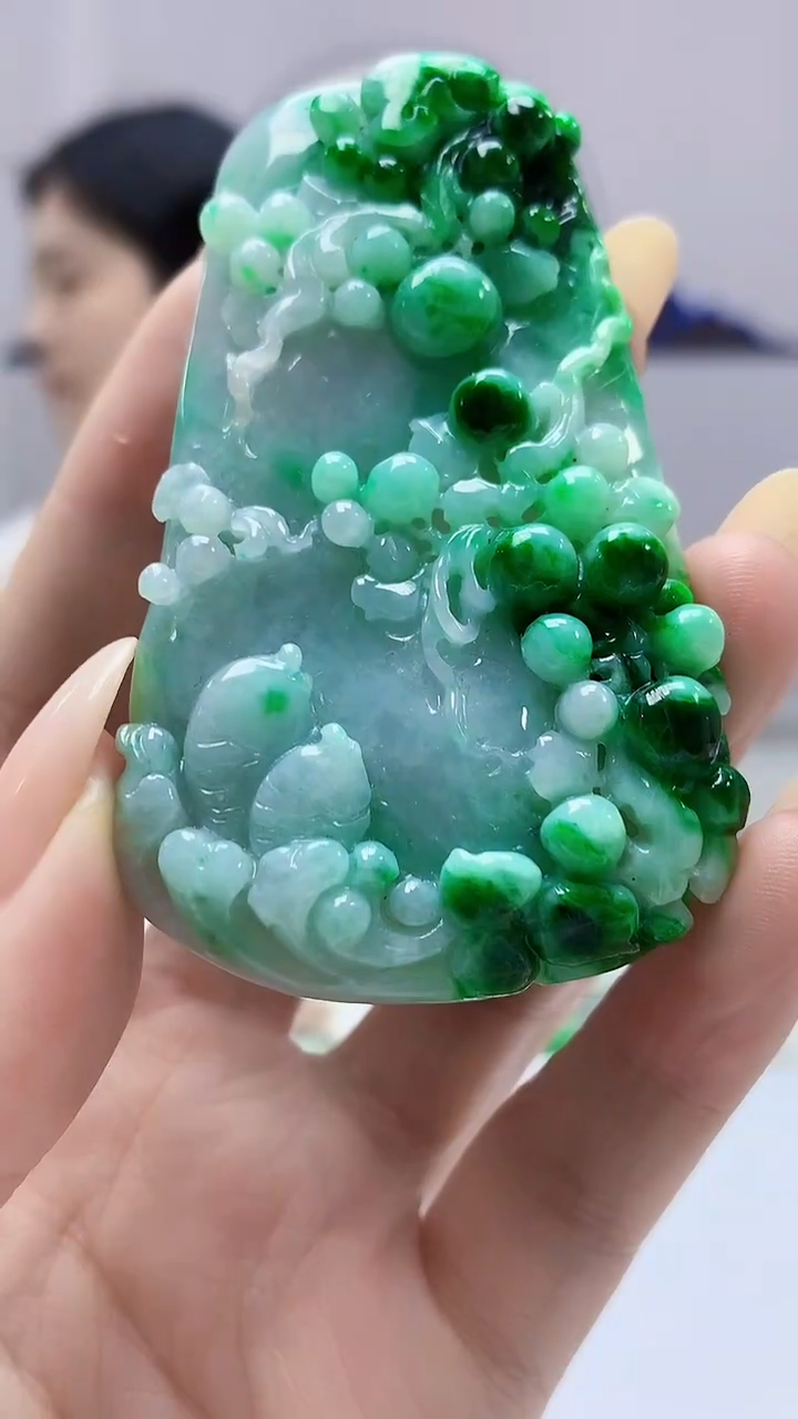 【闪购商品】定制翡翠未镶嵌0405DD-毛货挂件111