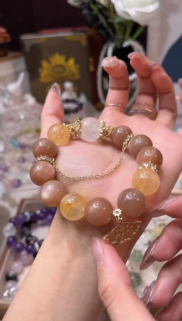 【闪购商品】月光石手链未镶嵌多样性发货发其一颜色微差【拍两单】