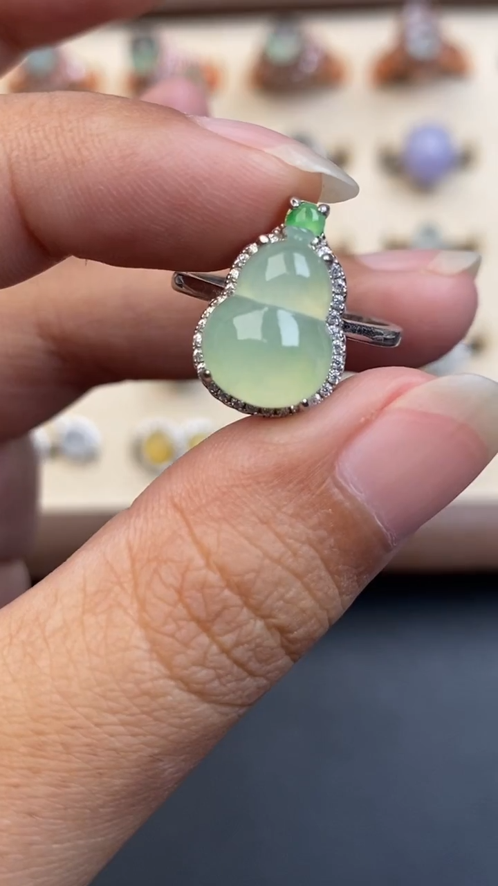 银S925镶嵌定制翡翠0707070