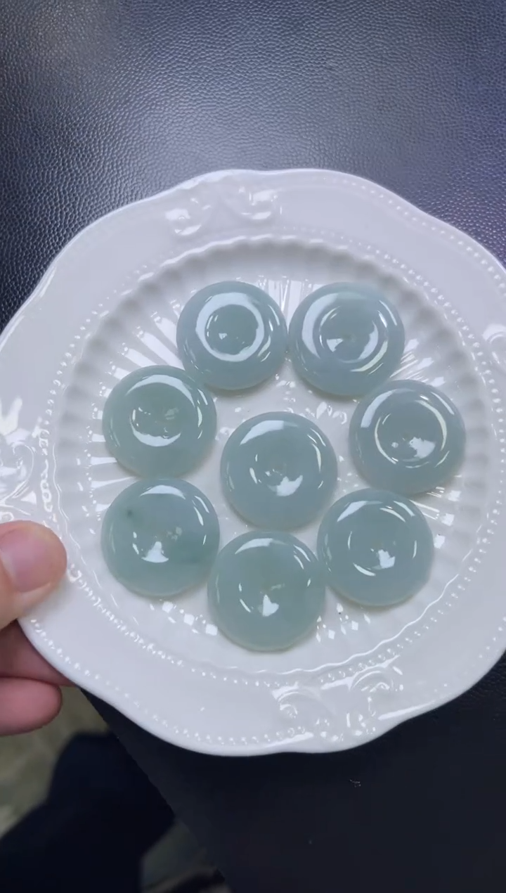 翡翠未镶嵌颈饰多样性发一件/配绳5