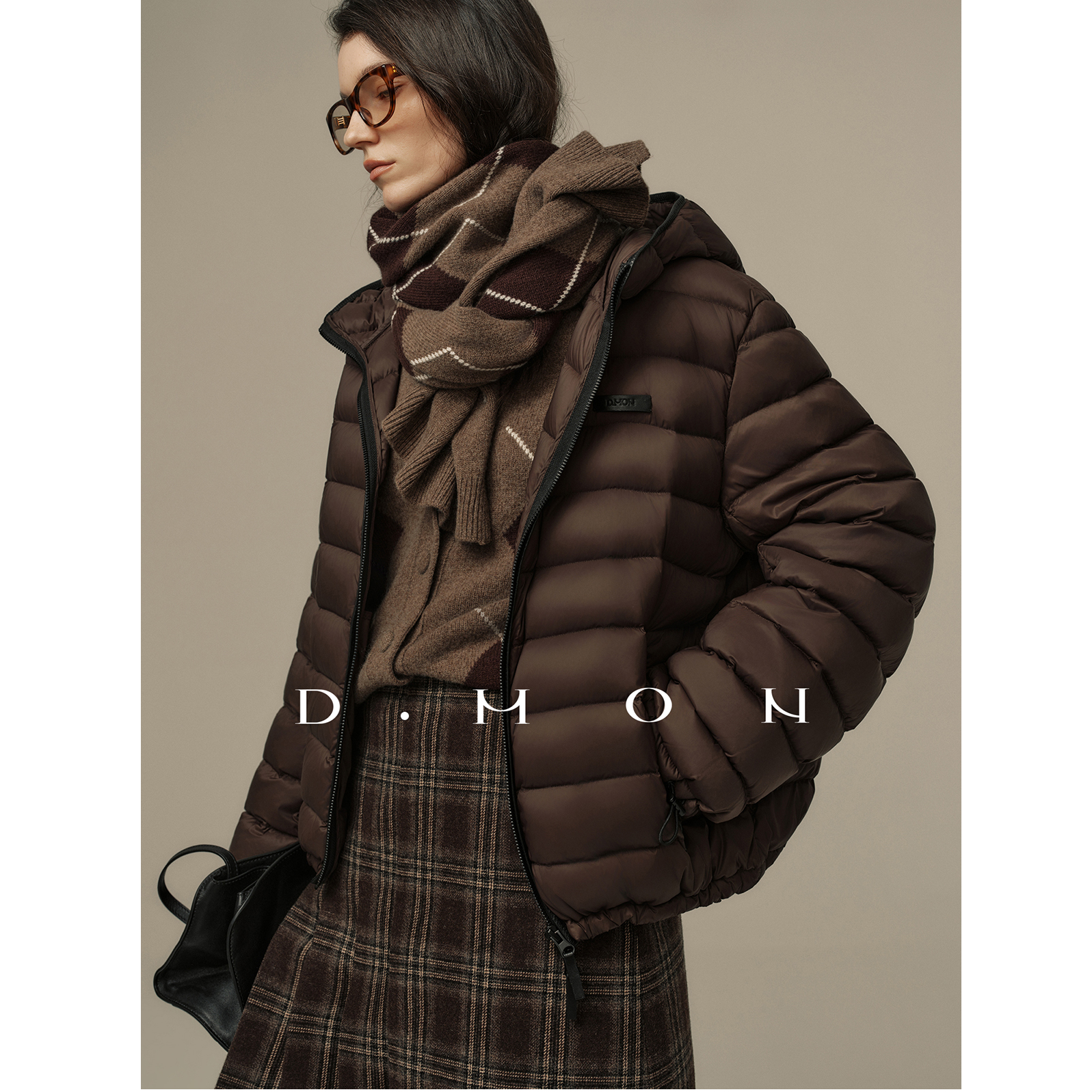 DMON户外轻暖M1u风_匈牙利95白鹅绒轻薄连帽保暖显瘦排骨鹅绒服