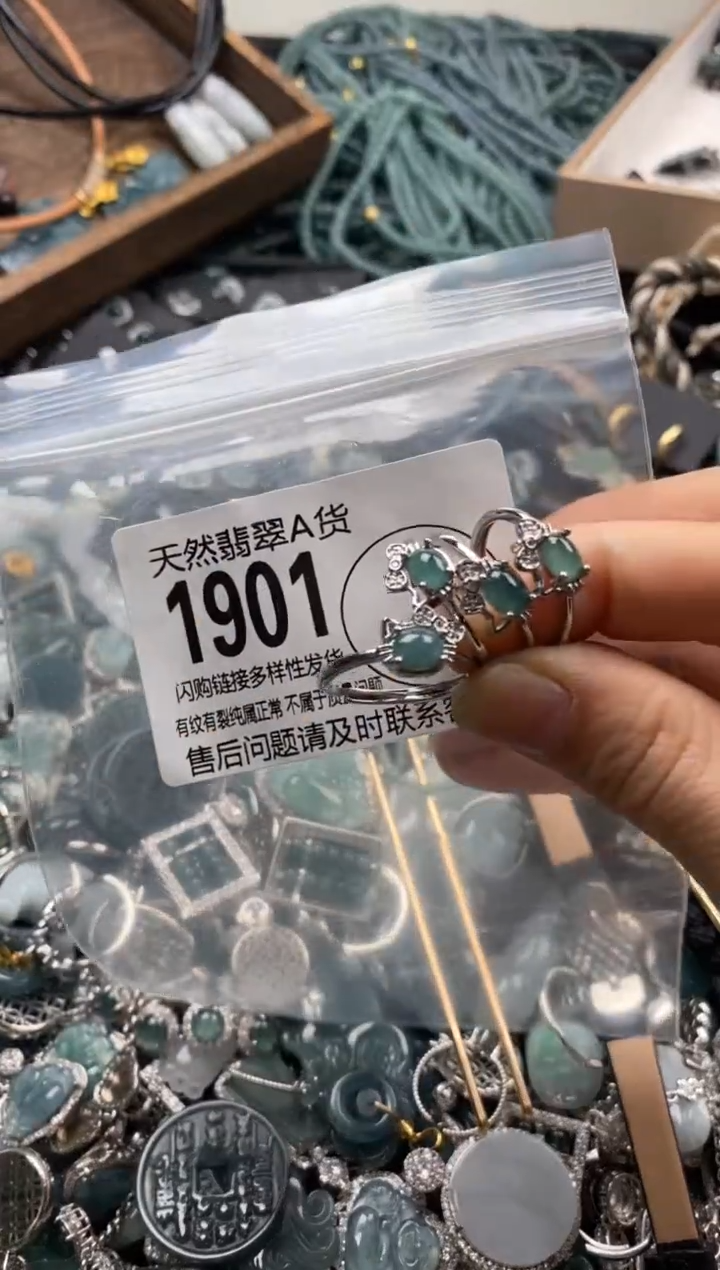 【闪购商品】翡翠颈饰未镶嵌多样性发其一1901