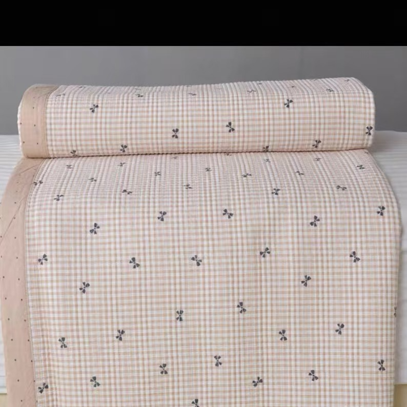 20-1 微瑕高品 2.0X2.2 双面高支纯棉斜纹 水洗棉花床盖 NO退换