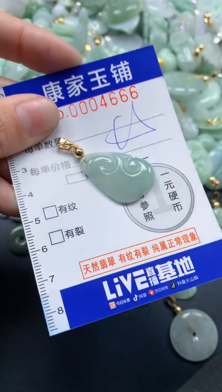 颈饰未镶嵌翡翠4666