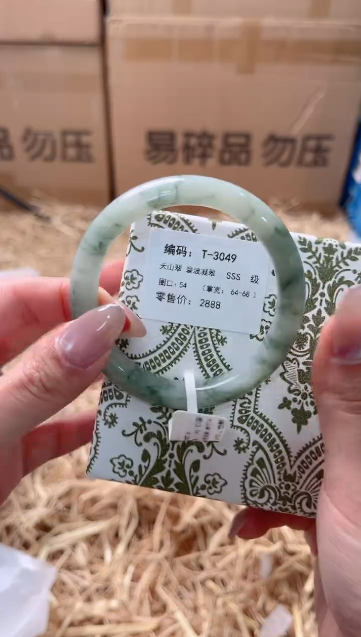 未镶嵌手镯石英质玉T-3049