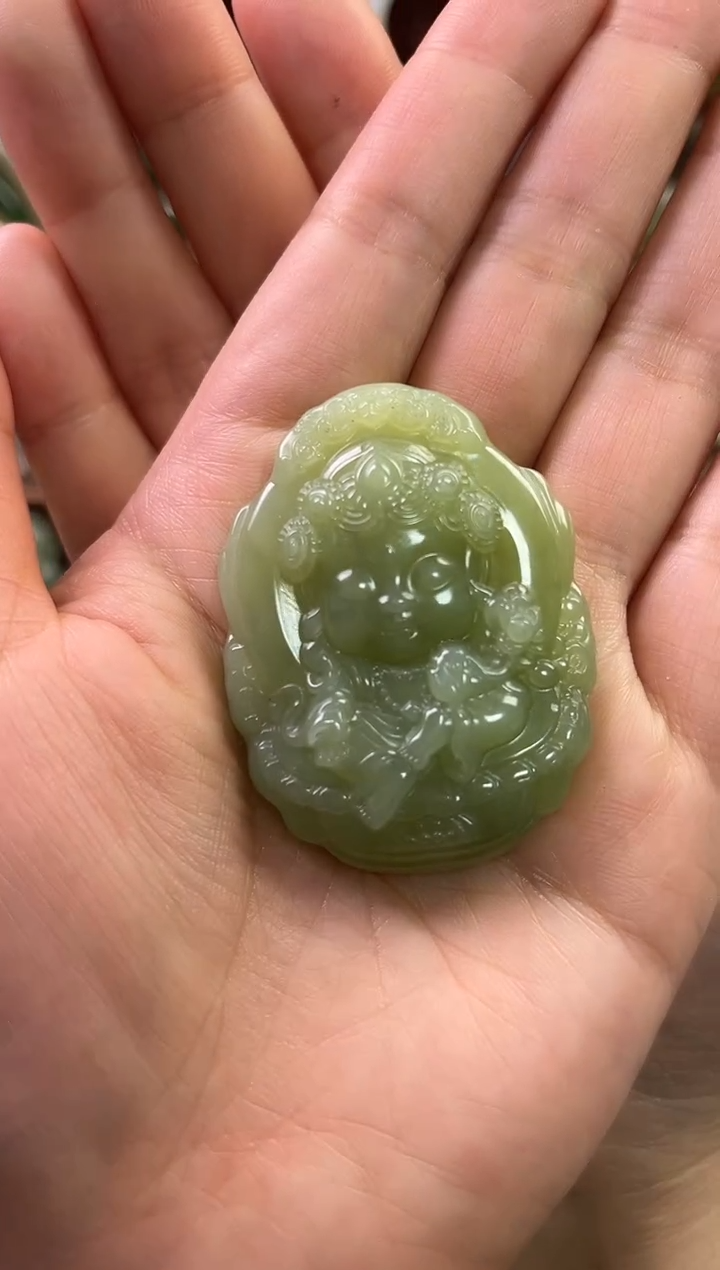 【闪购商品】和田玉吊坠(赠链)未镶嵌多样性发货发其一