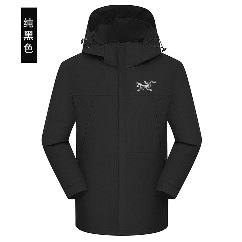 始祖新款鸟2025户外男士冲锋衣防风防水登山服秋冬新款夹克男外套