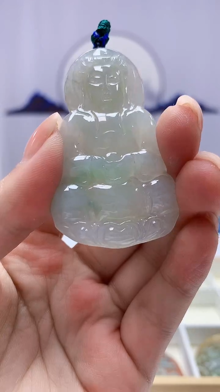 【闪购商品】定制翡翠未镶嵌5028ms-毛货观音103