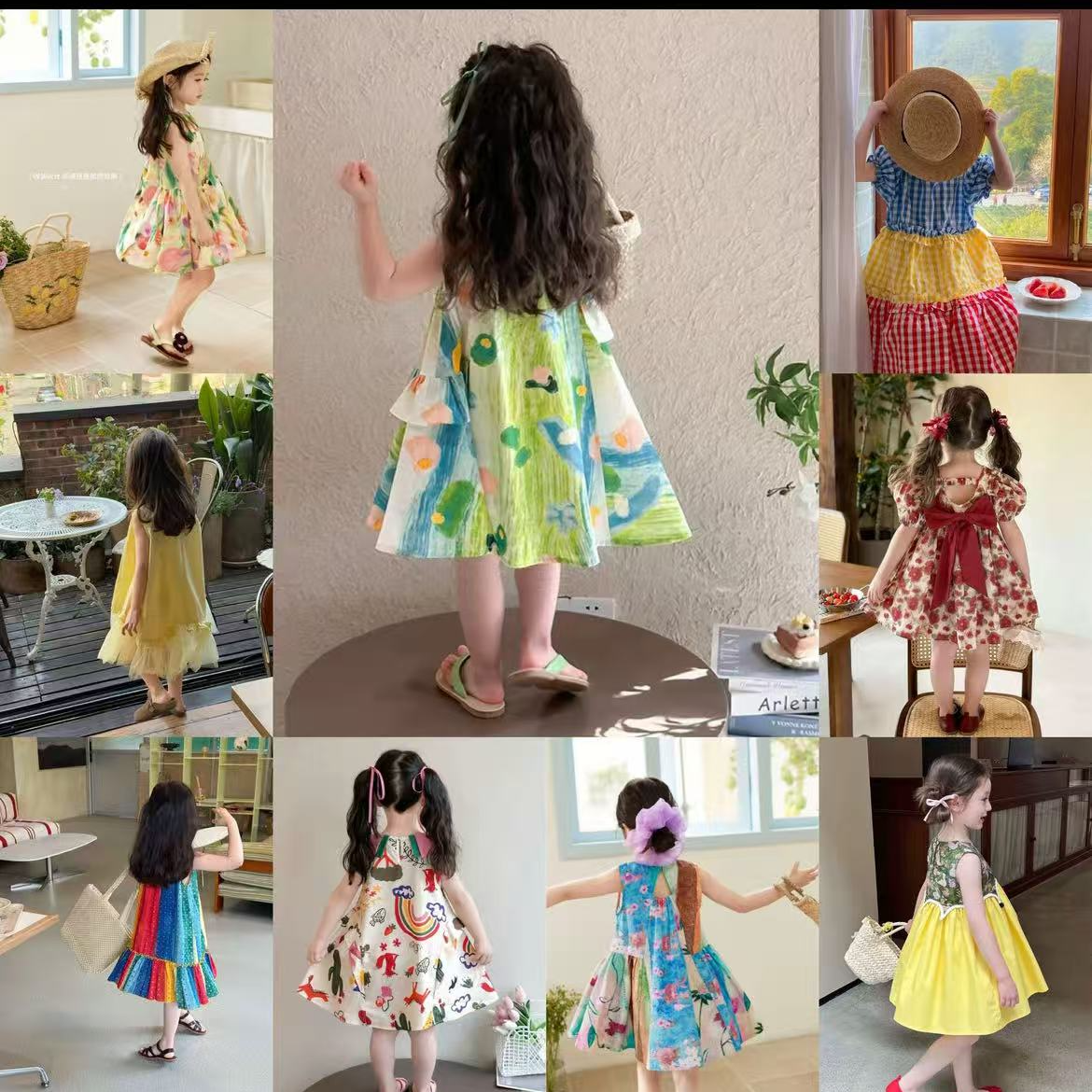 朵啦安琪-夏季少女风原创设计森系连衣裙女童韩版童装小女孩