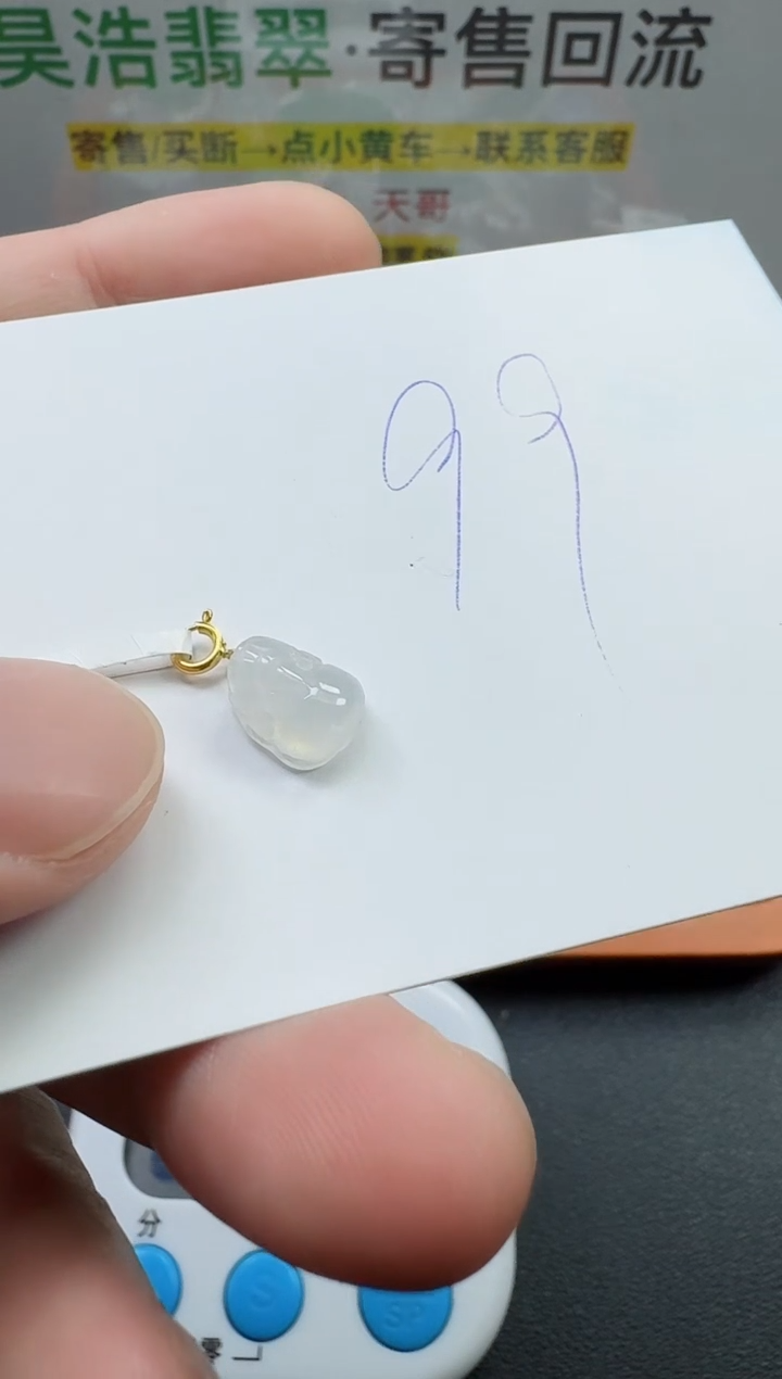 【闪购商品】翡翠颈饰18K金镶嵌寄售回流，不退不换