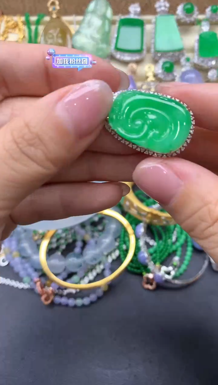 【闪购商品】翡翠颈饰18K金镶嵌202中国好珍宝