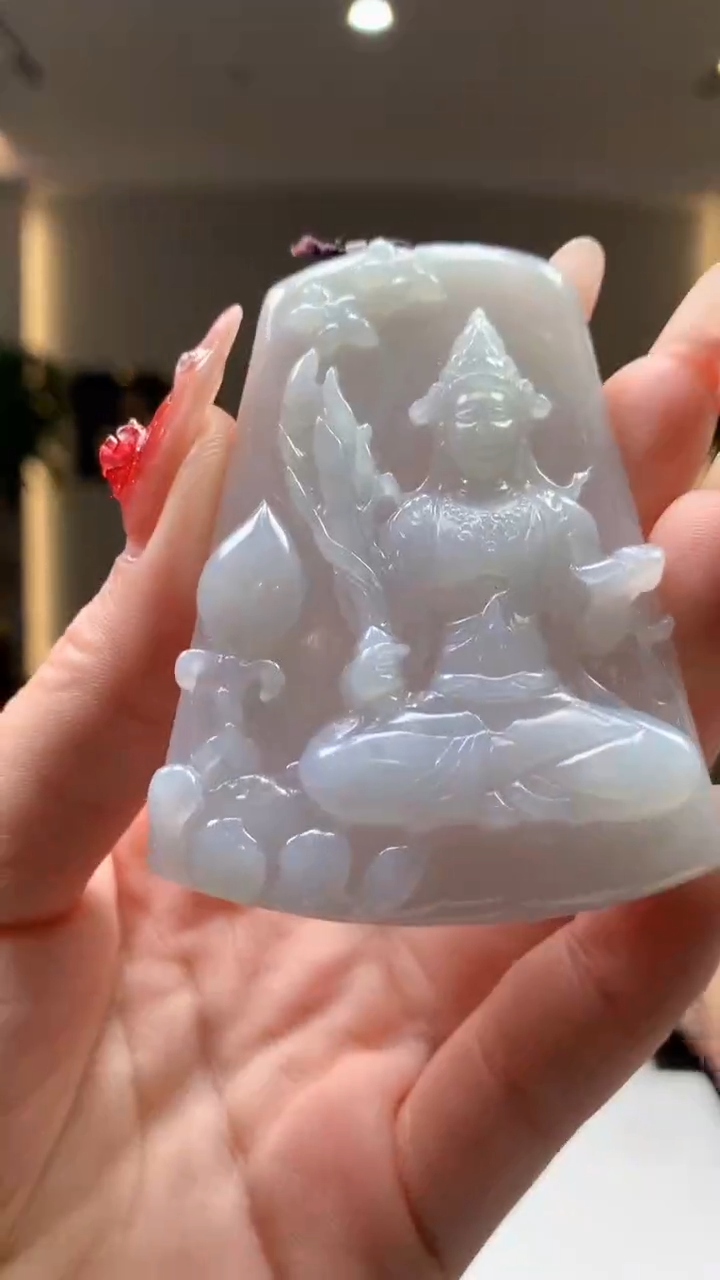 【闪购商品】定制翡翠未镶嵌1083ry-毛货挂件25