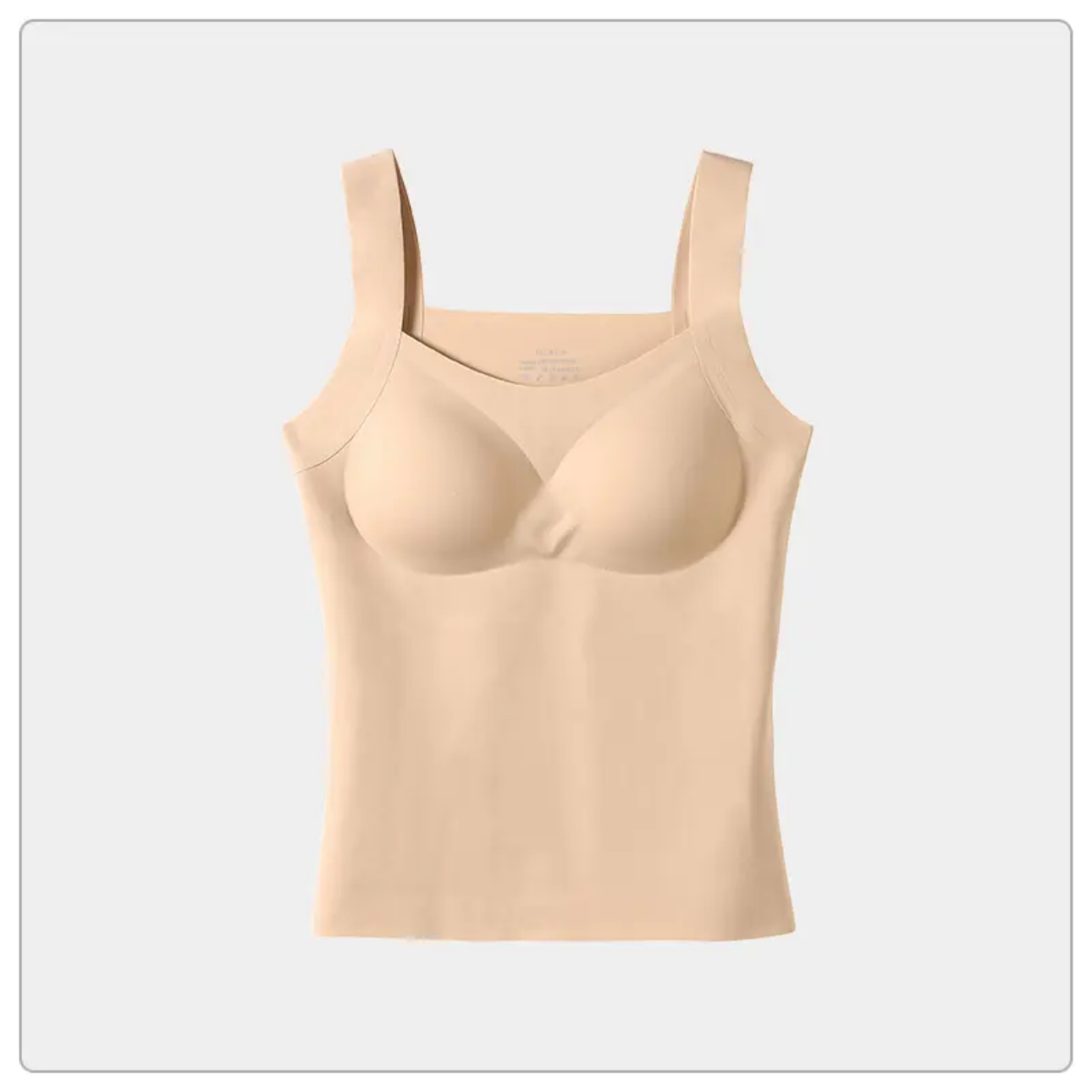 轻奢气质简约纯色宽肩带中长款吊带背心--SSS8072