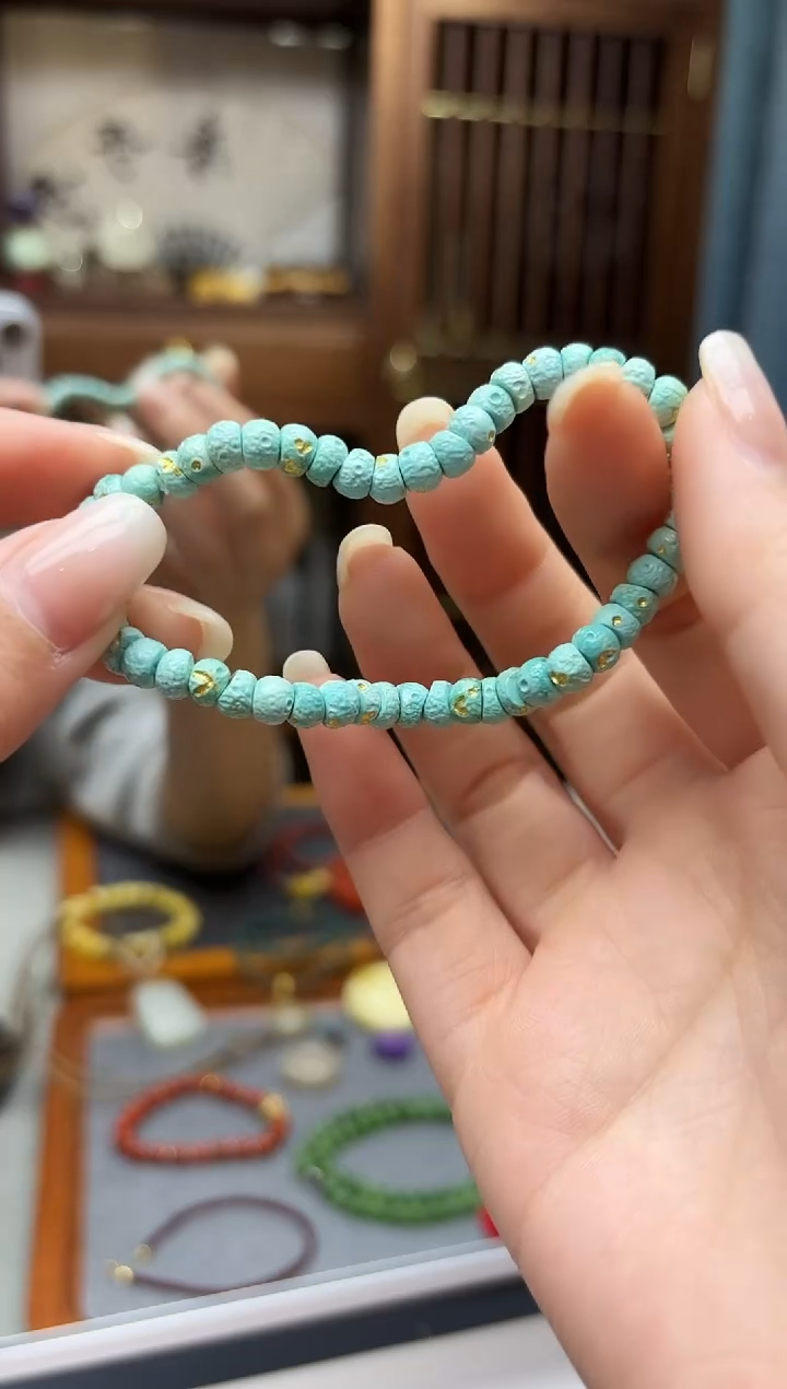 未镶嵌绿松石挂件松石大肠手串GW