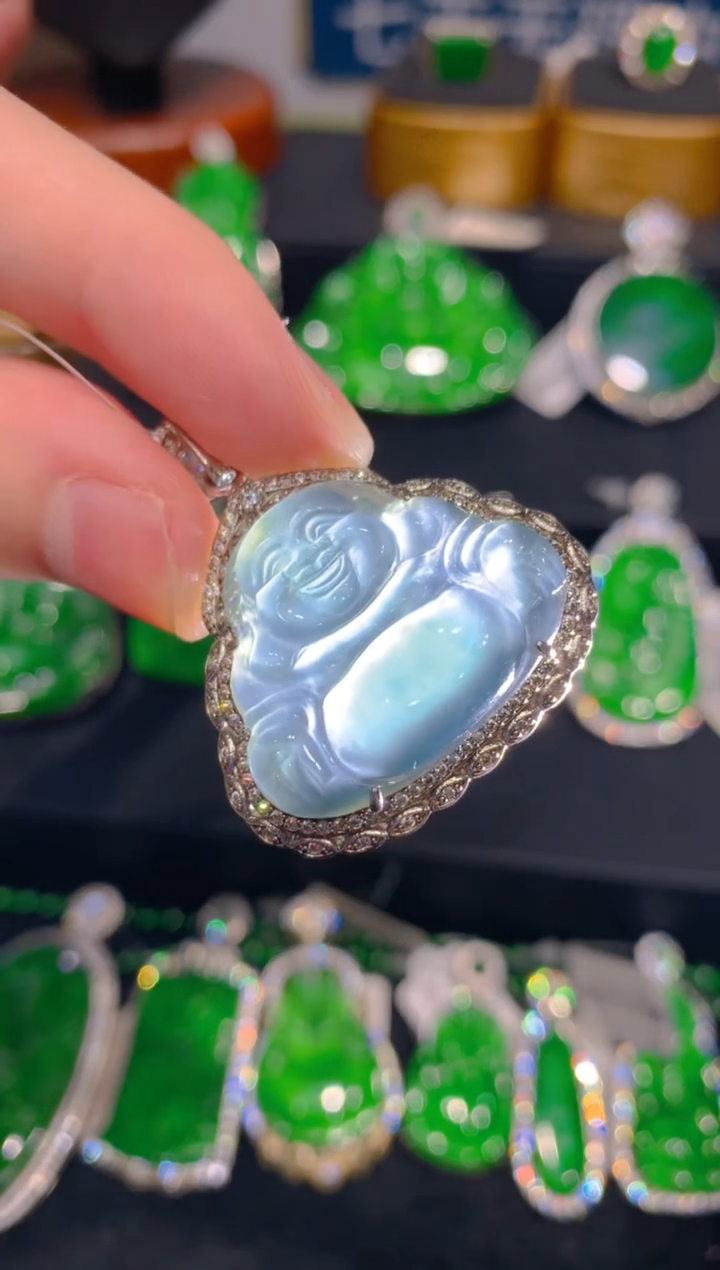 【闪购商品】翡翠颈饰银S925镶嵌5一季