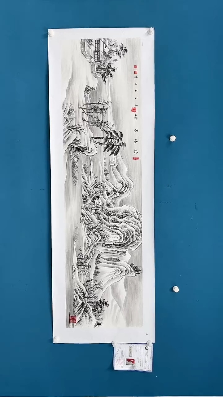 【闪购商品】国画2.25-甄选-王夫怀-六尺对开荣原46