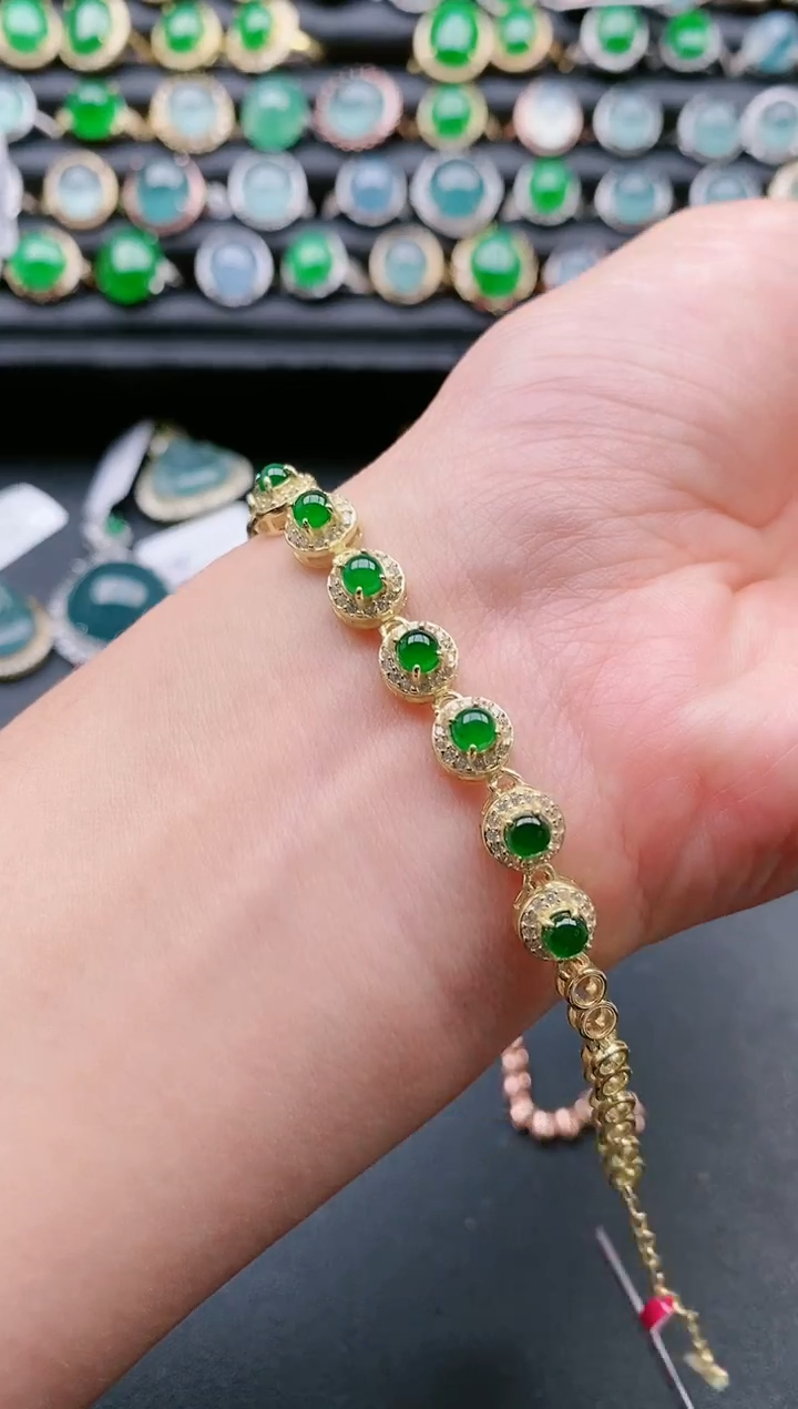 【闪购商品】翡翠戒指银S925镶嵌111111