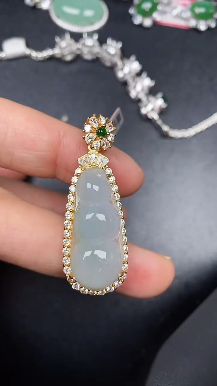 银S925镶嵌戒指翡翠2800