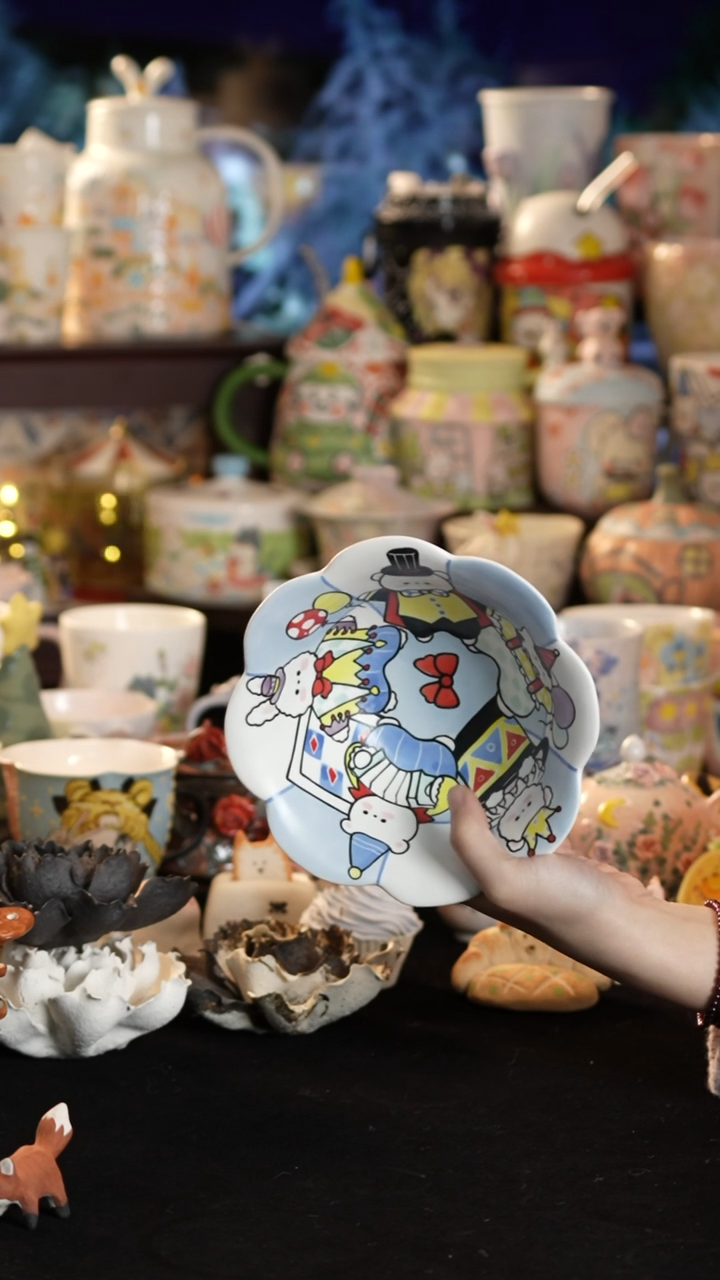 其他陶景德镇釉下彩手绘设计师款陶瓷