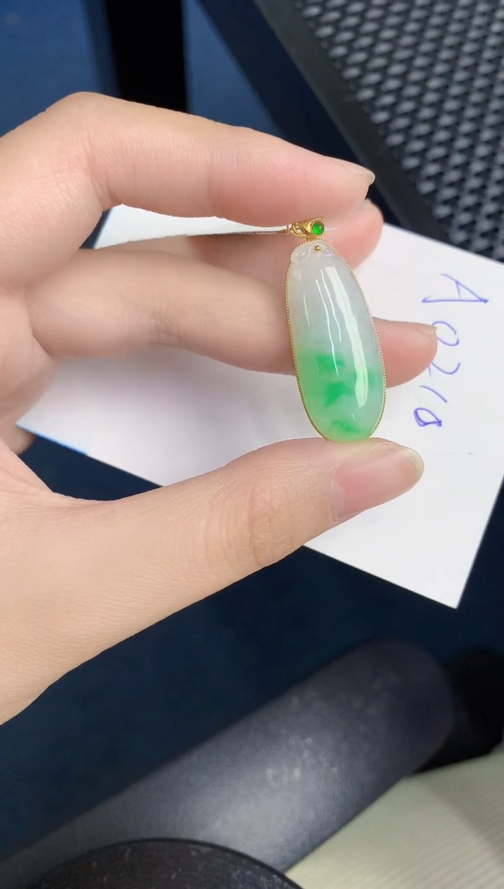 【闪购商品】翡翠颈饰18K金镶嵌000000000