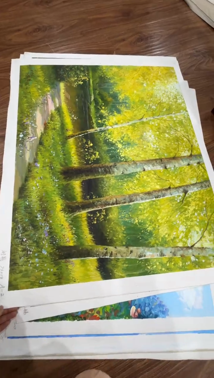 油画【新品特价】朝鲜画家原创手绘油画作品