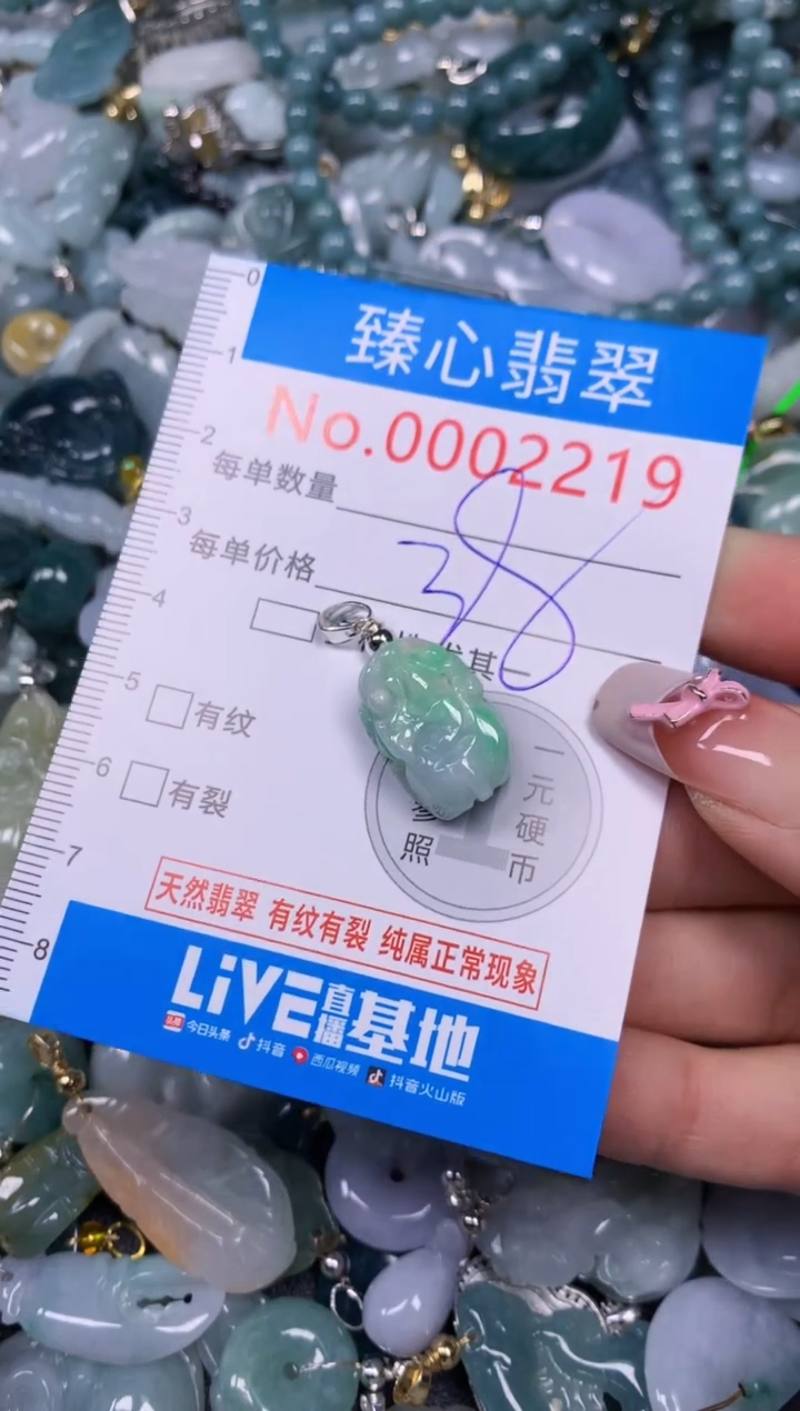 【闪购商品】翡翠颈饰未镶嵌含绳0002219