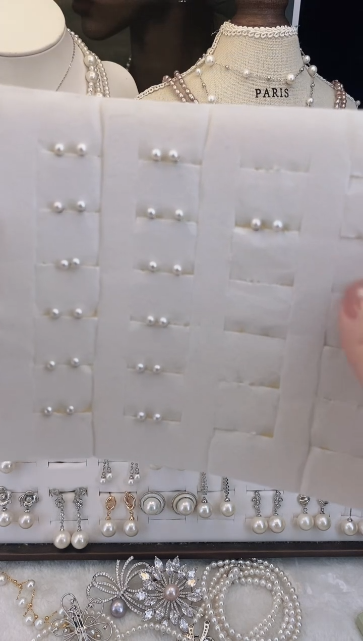 合金耳饰淡水珍珠101 极光小灯泡3-4