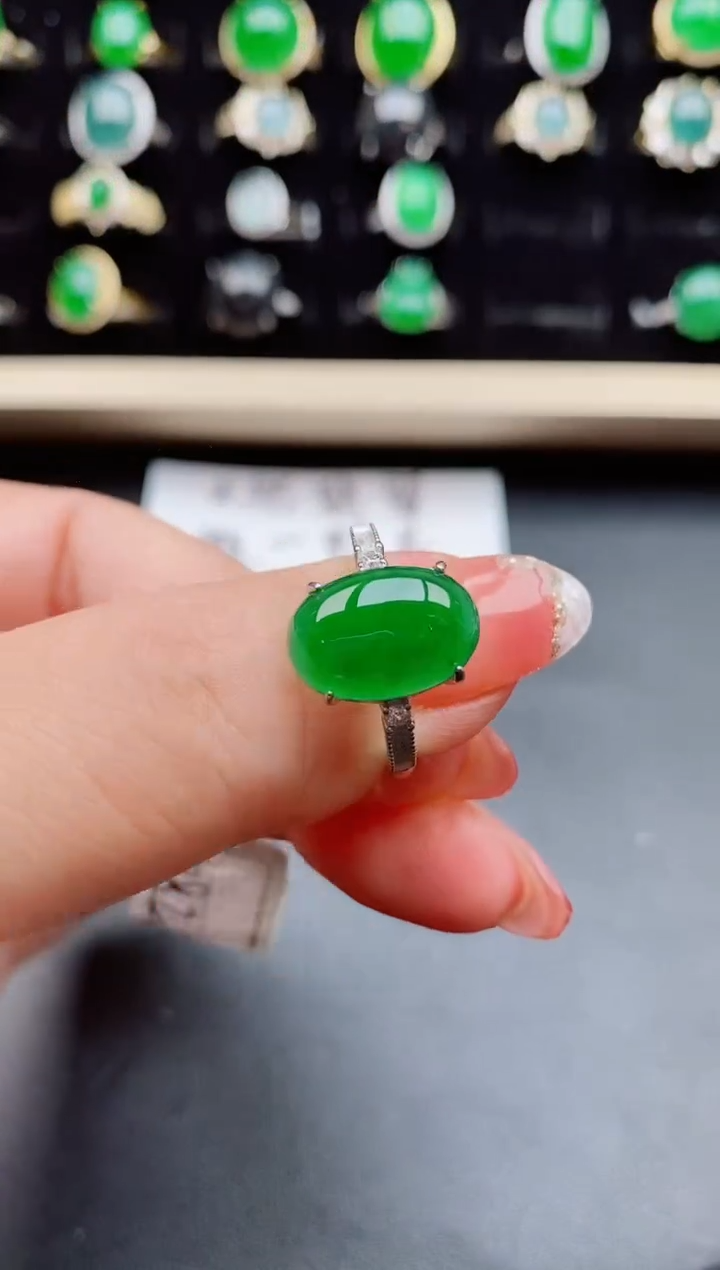 【闪购商品】翡翠戒指银S925镶嵌121212