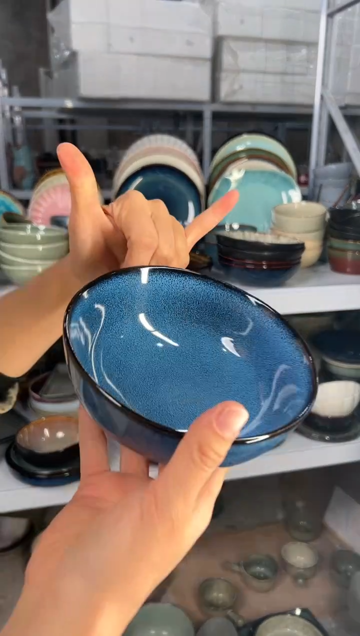 陶瓷外贸尾货瑕疵满20包邮X6大号米饭碗