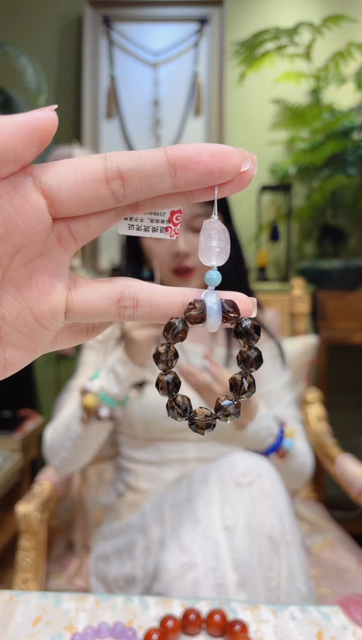 【闪购商品】水晶挂件未镶嵌粉貔貅茶晶挂件